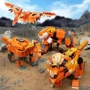 Конструктор Qman Trans Collector 4 в 1 динозавры и транспорт 988 деталей (41311): Рекомендуемый возраст от 6 лет