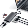 Адаптер Satechi Adapter USB-C to USB-C+RJ45+HDMI+3xUSB3.0 Space Grey (ST-TCMA2M): Додаткові роз'єми USB OTG, HDMI, Ethernet, USB-C