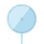 Зарядний пристрій Baseus Wireless Charger MagSafe Simple Mini3 Magnetic 15W Blue (CCJJ040303) для iPhone 16 I 15 I 14 I 13 I 12 series