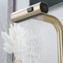 Смеситель для раковины Lefton Two-Handle Widespread Waterfall & Pull-Out Bathroom Faucet with Temperature Display-BFWS2401 Brushed Gold фото 9