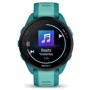 Смарт-часы Garmin Forerunner 165 Music Turquoise/Aqua (010-02863-32): Фитнес-функции Подсчет калорий, Альтиметр, GPS-модуль, Пульсоксиметр, Шагомер, Пульсометр