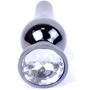 Анальная пробка с кристаллом BOSS of TOYS Boss Series - Jewellery Dark Silver BUTT PLUG Clear, BS6400057