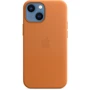 Чехол для iPhone Apple Leather Case with MagSafe Golden Brown (MM0D3) for iPhone 13 mini: Материалы кожа