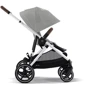 Прогулянковий візок Cybex Gazelle S SLV Stone Grey (524001289): Матеріал коліс резина