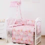 Постельный комплект 8 эл. Twins Premium Glamour 4029-TGС-08, Clouds pink, розовый