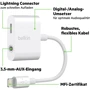 Адаптер Belkin Lightning to 3.5mm + Lightning White (F8J212btWHT) фото 5