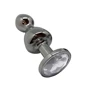 Анальная пробка Wooomy Lollypop Double Ball Metal Plug S