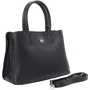 Женская сумка тоут Der Flinger черная (SHIDF8103-black): Фактура Матовая, Зернистая