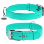 Ошейник WAUDOG Glamour без украшений 35 мм 46-60 см ментоловый с QR паспортом (332213)