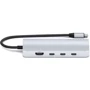 Адаптер Satechi Adapter USB-C to 4xUSB-C+RJ45+HDMI 8K Silver (ST-P8KES): Додаткові роз'єми HDMI, Ethernet, USB-C