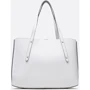Женская сумка шоппер GUESS ECO BRENTON GIRLFRIEND SATCHEL белая (HWEVG839009-ALM): Фактура Матовая, Гладкая