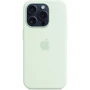 Чехол для iPhone Apple iPhone 15 Pro Silicone Case with MagSafe - Soft Mint (MWNL3ZM/A): Цвет зеленый