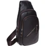 Мужская сумка-слинг Borsa Leather коричневая (K16603-brown) фото 10