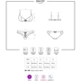 Сексуальный костюм медсестры Obsessive 834-CST-6, S/M