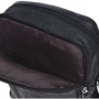 Мужская сумка через плечо Borsa Leather черная (K11025-black): Тип ручки Плечевой ремень, Без ручки
