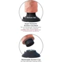 Вибратор для двойного проникновения Pipdream King Cock Vibrating Double Penetrator