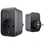 Зарядное устройство Ugreen Wall Charger 2хUSB+USB-C CD314 GaN 30W Gray (90613): Тип сетевое
