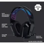 Наушники Logitech G535 Lightspeed Wireless Gaming Headset Black  фото 9