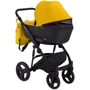 Коляска 2 в 1 Bair Mirello кожа 100% М-40/30 желтый — черный (623867): Ширина шасси 60 см