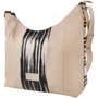 Женская сумка хобо Laskara бежевая (LK10249-zebra) фото 10