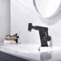 Смеситель для раковины Lefton Pull-Out Faucet with Temperature Display & LED Light - BF2207 Matt Black: Длина излива, см 19