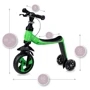 Самокат - біговел MoMi Elios 2в1 (green): Матеріал коліс полиуретан