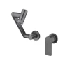 Смеситель настенный Lefton Single-Handle Wall Mount Bathroom Faucet with Temperature Display-BFWM2401 Grey