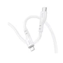 Кабель Hoco Cable USB-C to Lightning X97 Crystal 3A 1m White: Тип USB-C - Lightning