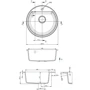 Perfelli ALVA RGA 104-49 WHITE: Форма Круглая