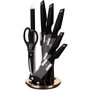 Набір кухонних ножів Berlinger Haus Black Rose Collection 8 предметів (BH 2692)