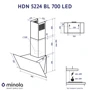 Вытяжка Minola HDN 5224 WH 700 LED: Тип воздухоочистителя Рециркуляция, Отвод