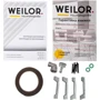 Варильна поверхня газова Weilor GM W 634 WH: Робоча поверхня емаль