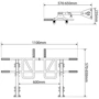 Турник настенный/потолочный K-SPORT MONKEYBAR KSSL040 (KS-183)
