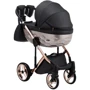 Коляска 2 в 1 Adamex Chantal Star Polar (Pink Gold) кожа 100% Star 101 (624641): Возможность установки люльки есть