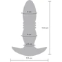 Анальная вибропробка Toy Joy Thrusting Vibr Plug (синий)