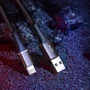 Кабель Baseus USB Cable to Lightning Halo Data 2.4A 25cm Black (CALGH-D01) фото 4