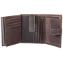 Мужской кошелек 4U Cavaldi коричневый (DNKN01L-HT-brown): Формат кошелька Вертикальный