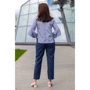 Блуза FLFashion Каприз-1 ФБК 3103 46 голубая с длинным рукавом: Сезон Демисезон