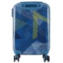 Чемодан Semi Line 20" (S) Blue Pattern синий (T5652-1): Фактура Глянцевая
