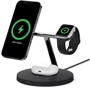 Зарядний пристрій Belkin Wireless Charger Base Station MagSafe Black (WIZ009VFBK) for iPhone 16 I 15 I 14 I 13 I 12 series and Apple Watch