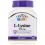 21st Century L-Lysine, 600 mg, 90 Tablets
