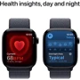 Apple Watch Series 10 42mm GPS + Cellular Jet Black Aluminium Case with Ink Sport Loop (MWX83)