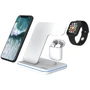 Зарядное устройство Canyon Wireless Charger WS-302 3in1 15W White (CNS-WCS302W) for iPhone, Apple Watch and Apple AirPods