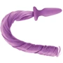 Анальная пробка с хвостиком Unicorn Tails Pastel, 8.4x3.2 см, сиреневый