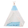 Детская палатка Springos Tipi XXL вигвам бело-голубая (TIP05)