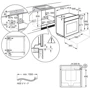 Духовой шкаф электрический Electrolux EOC9P31WX: Размеры 59.4x59.5x56.7 см (ВxШxГ)