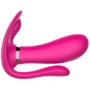 Вібромасажер з анальним та кліторальним стимулятором, та підігрівом BOSS Remote wearable vibrator Pink (BS561007-3)