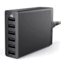 Зарядное устройство Anker Wall Charger PowerPort 6 6xUSB 60W Black (A2123113)