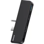 Адаптер Baseus Adapter USB-C+3.5mm to HDMI+USB3.0+USB-C+3.5mm Black (CAHUB-FT01)