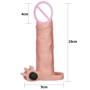 Насадка с вибрацией LoveToy Add Pleasure X-Tender Vibrating Penis Sleeve Flesh Add 2", Flesh
